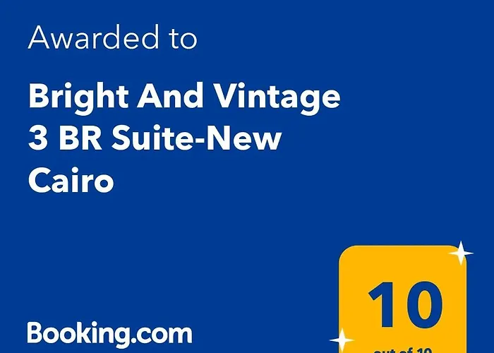 Bright And Vintage 3 Bedroom Suite-New Cairo